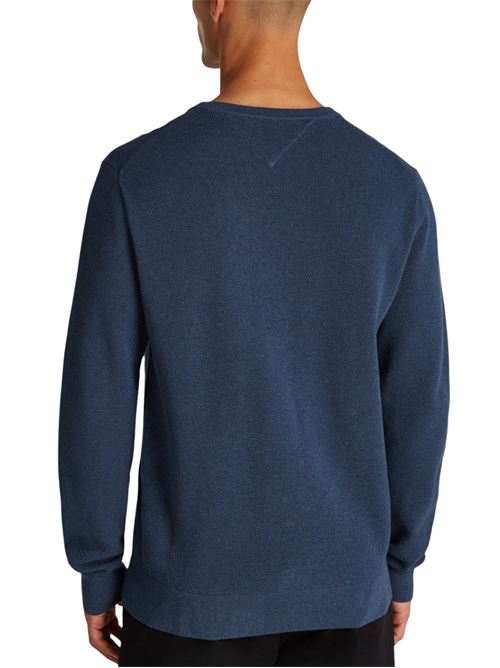 Maglioncino uomo blu in cotone Tommy Hilfiger | MW0MW36347DVI
